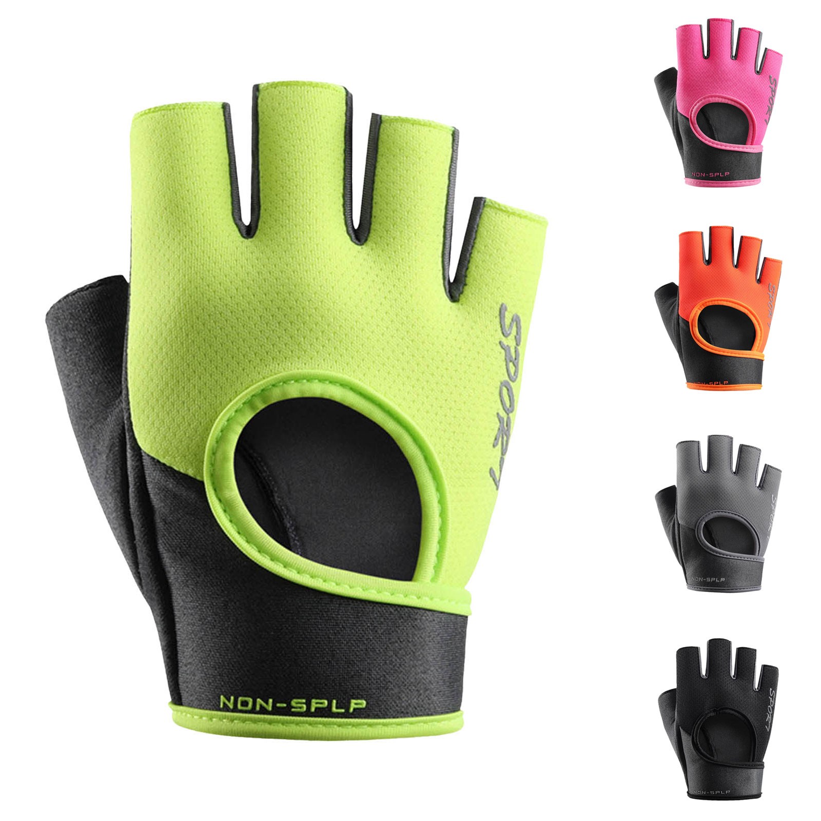 Workout Glove Gym - Bisiklet Sporu Yarım Parmak Eldivenleri Nefes