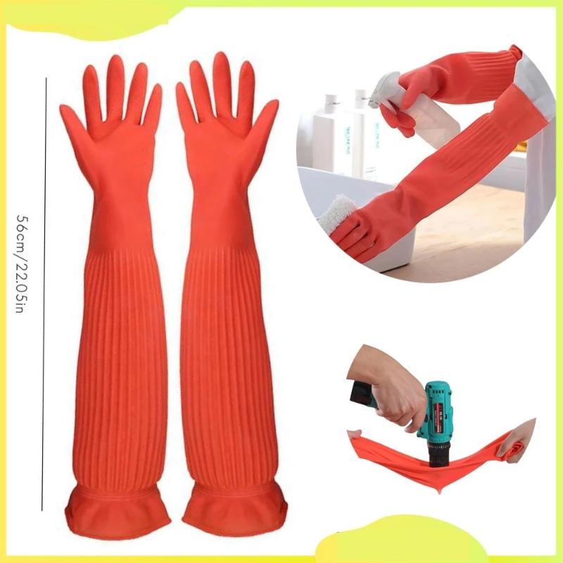 Rubber Glove Cleaning - Su geçirmez Kaymaz Kauçuk Temizlik Eldivenleri