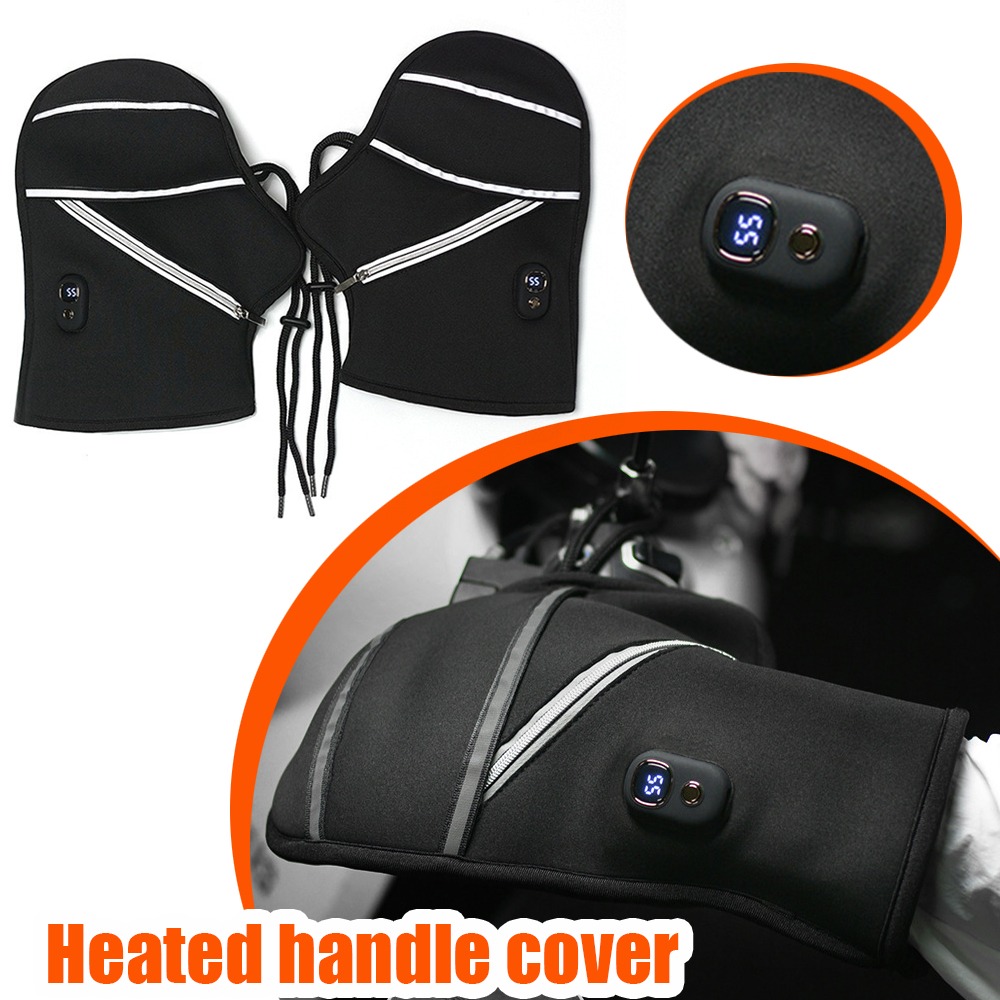 Heat Resistant Glove - Motosiklet gidonu kış ısıtmalı elektronik eldivenler