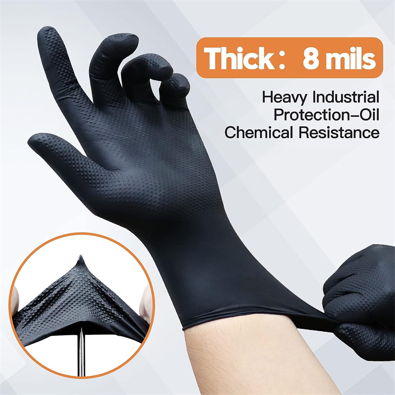 Siyah Nitril Eldiven Tek Kulla - Nitrile Mechanic Glove incelemesi ve fiyatı