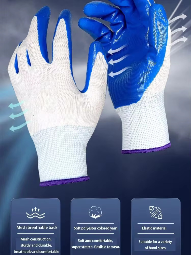 3 çift kaymaz, aşınmaya dayanı - Nitrile Mechanic Glove incelemesi ve fiyatı