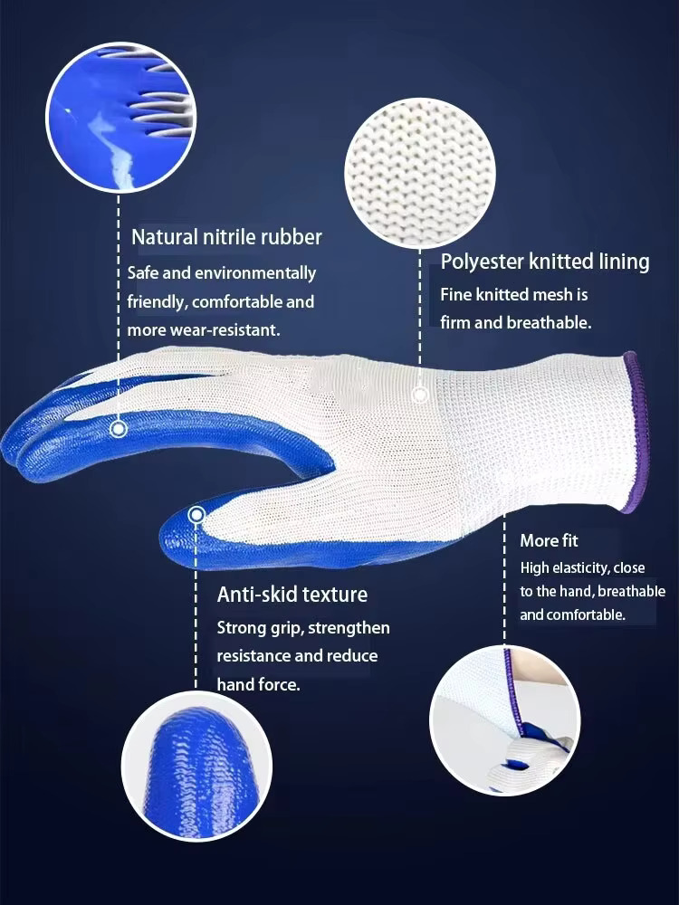 3 çift kaymaz, aşınmaya dayanı - Nitrile Mechanic Glove incelemesi ve fiyatı