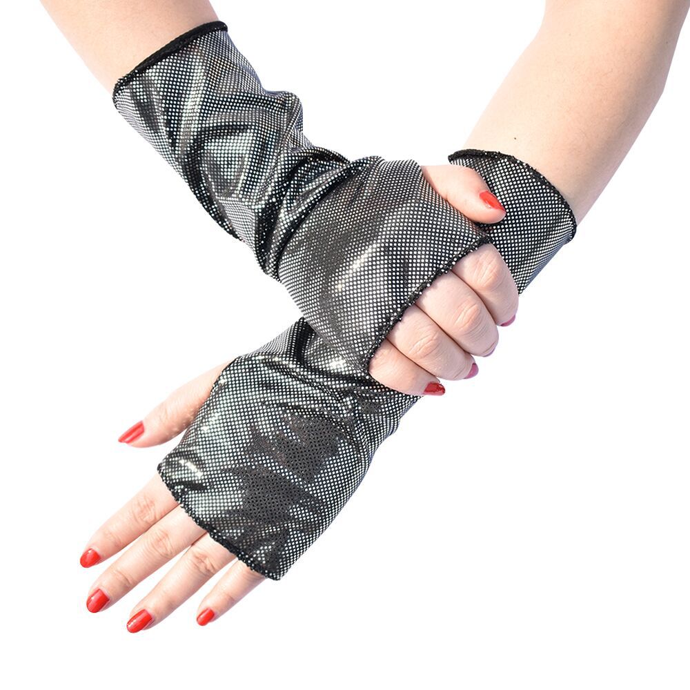 1 Çift Kadın Suni Deri Punk Go - Fingerless Glove Knit incelemesi ve fiyatı