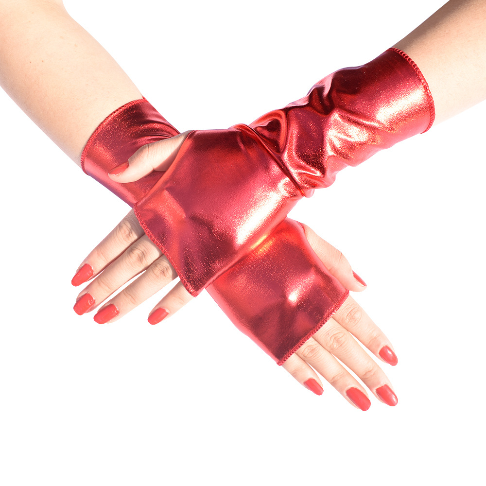 1 Çift Kadın Suni Deri Punk Go - Fingerless Glove Knit incelemesi ve fiyatı